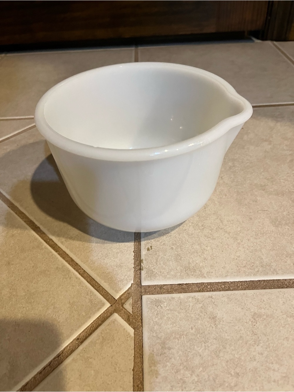 Glasbake mixing bowl